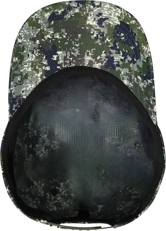 Adjustable Tactical Trucker Hat With Military Flag Patch Design