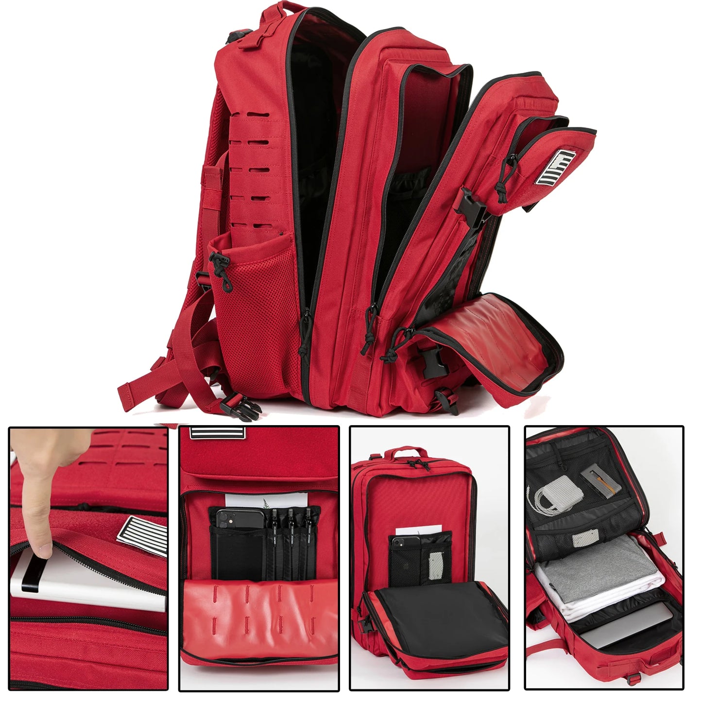 ReFire Gear Tactical Backpack With Double Cup Holder For Hunting