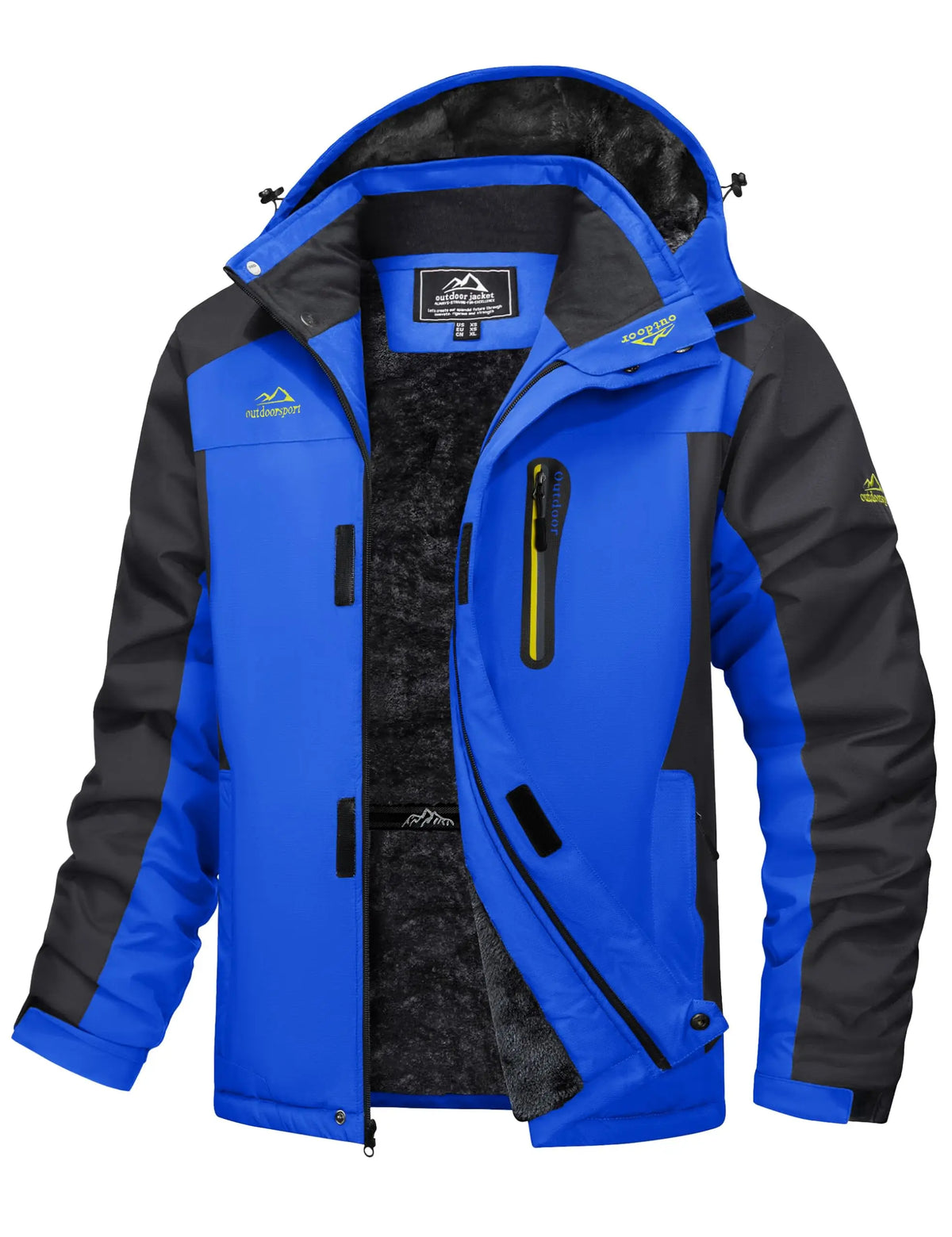 Cavva Men's Waterproof Fleece Lined Winter Parka With Removable Hood