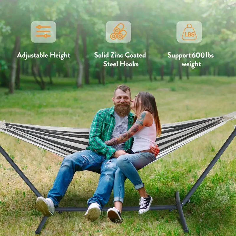 Gyroor Heavy Duty Adjustable Stand Hammock With Storage Bag