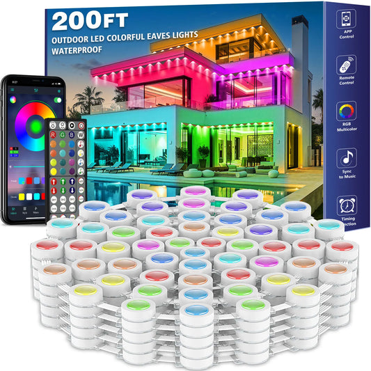 AILBTON Smart Waterproof Outdoor LED Eaves Lights With App Control