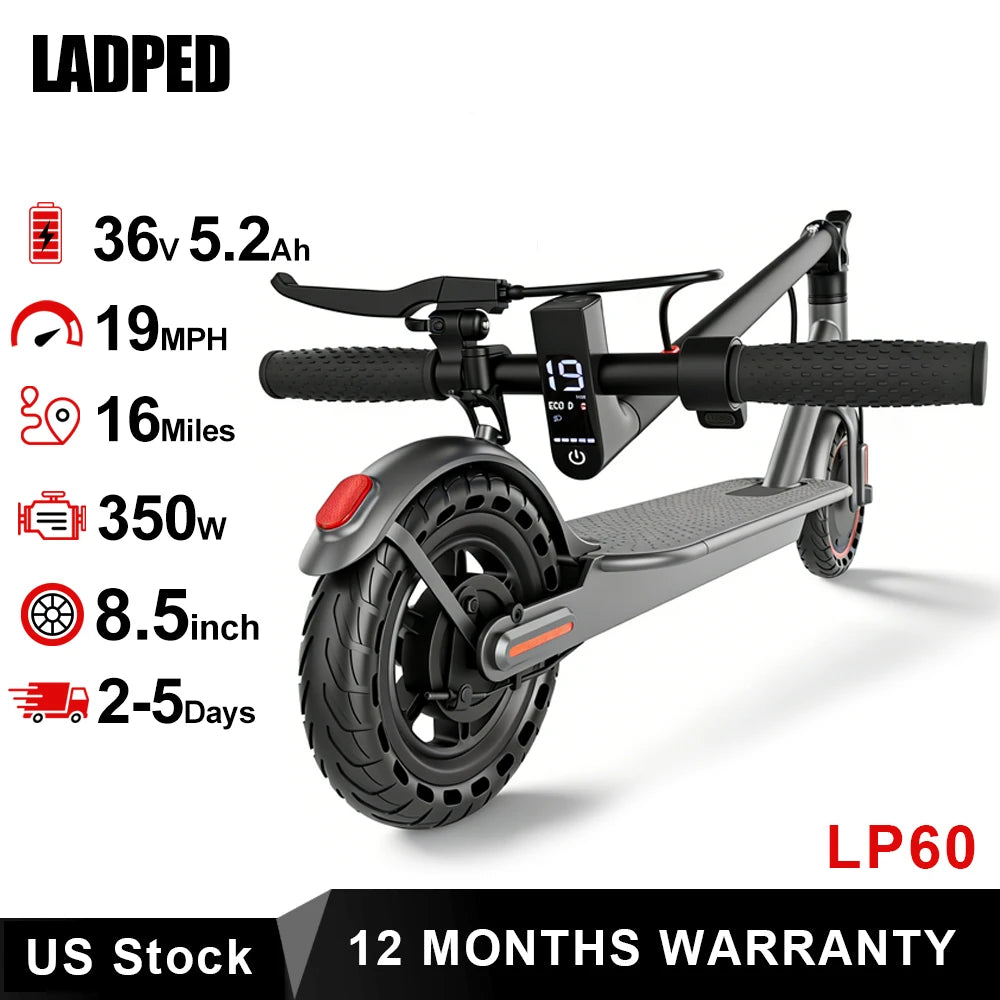 Ladped Foldable Electric Scooter For Adult Urban Commuting