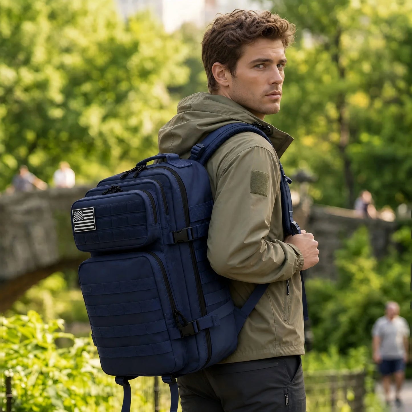 ReFire Gear Tactical Backpack With Molle Pockets For Travel Hiking