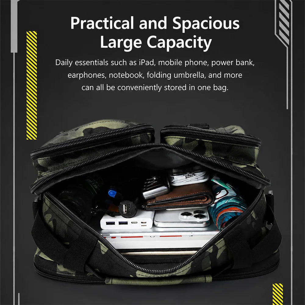 Tactical Nylon Crossbody Bag For Hiking And Camping Adventures