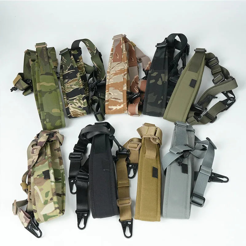 Tactical Adjustable Dual Point Nylon Sling For Firearms