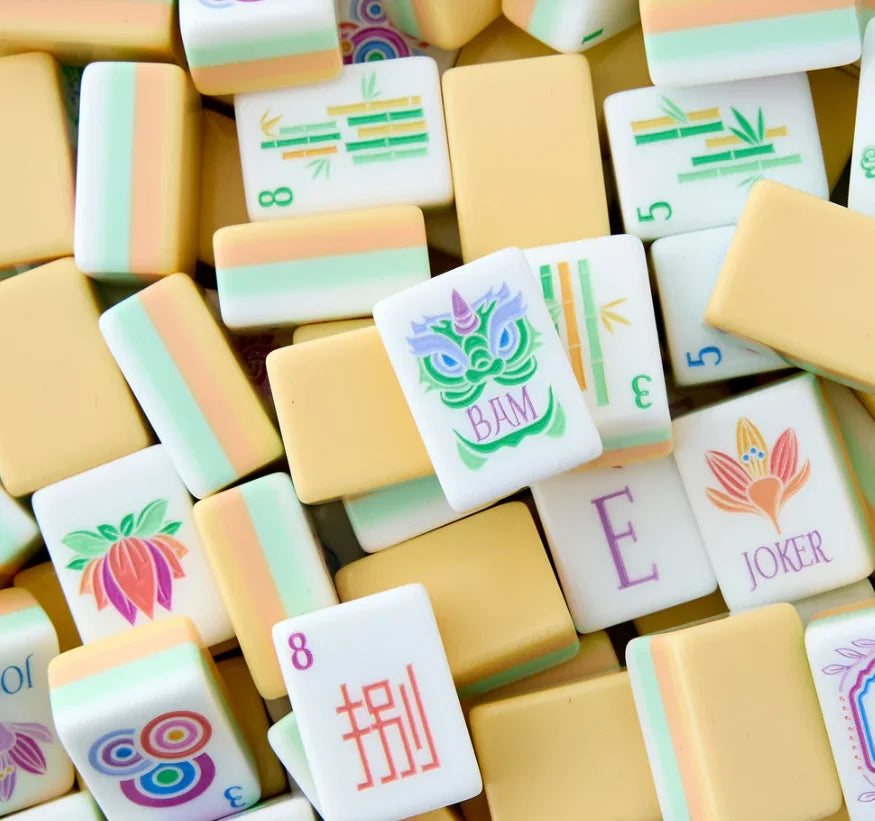 Premium Acrylic American Mahjong Set Featuring 160 Durable Tiles