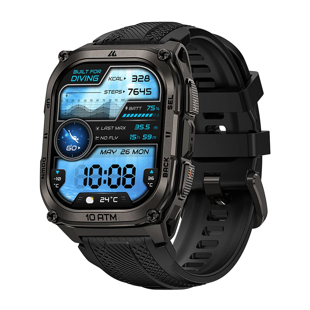 Kospet Tank M4 Smartwatch Featuring Durable Design And Health Tracking