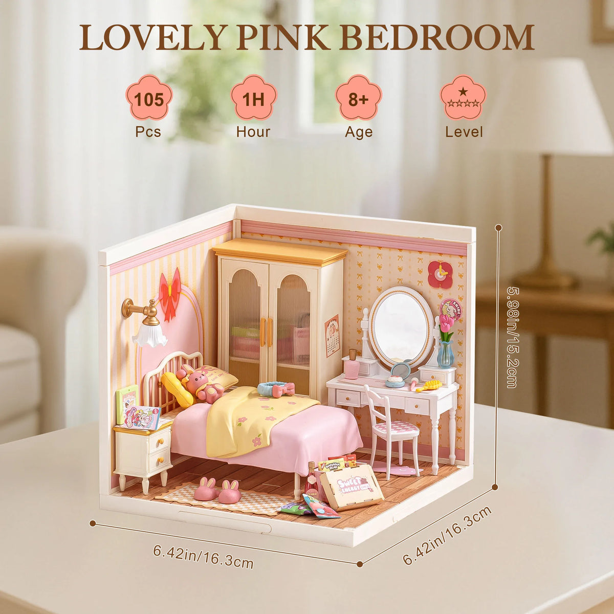 Rolife DIY Miniature Dollhouse Puzzle Kit With LED Light