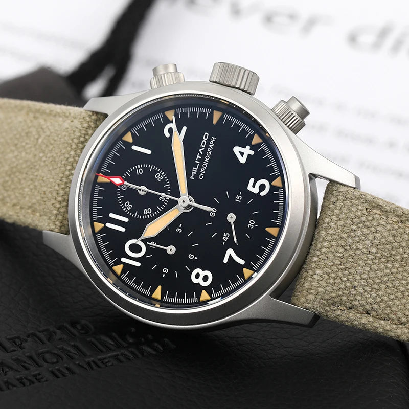 Militado Mens Sports Chronograph Watch With Luminous Markers