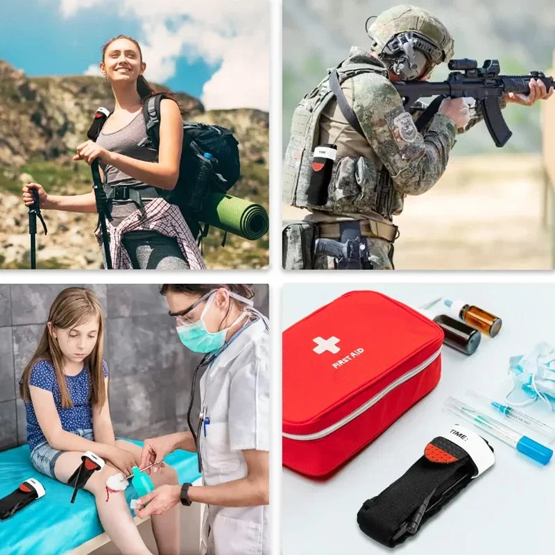Tactical Adjustable Tourniquet Set For Emergency Survival Medical First Aid