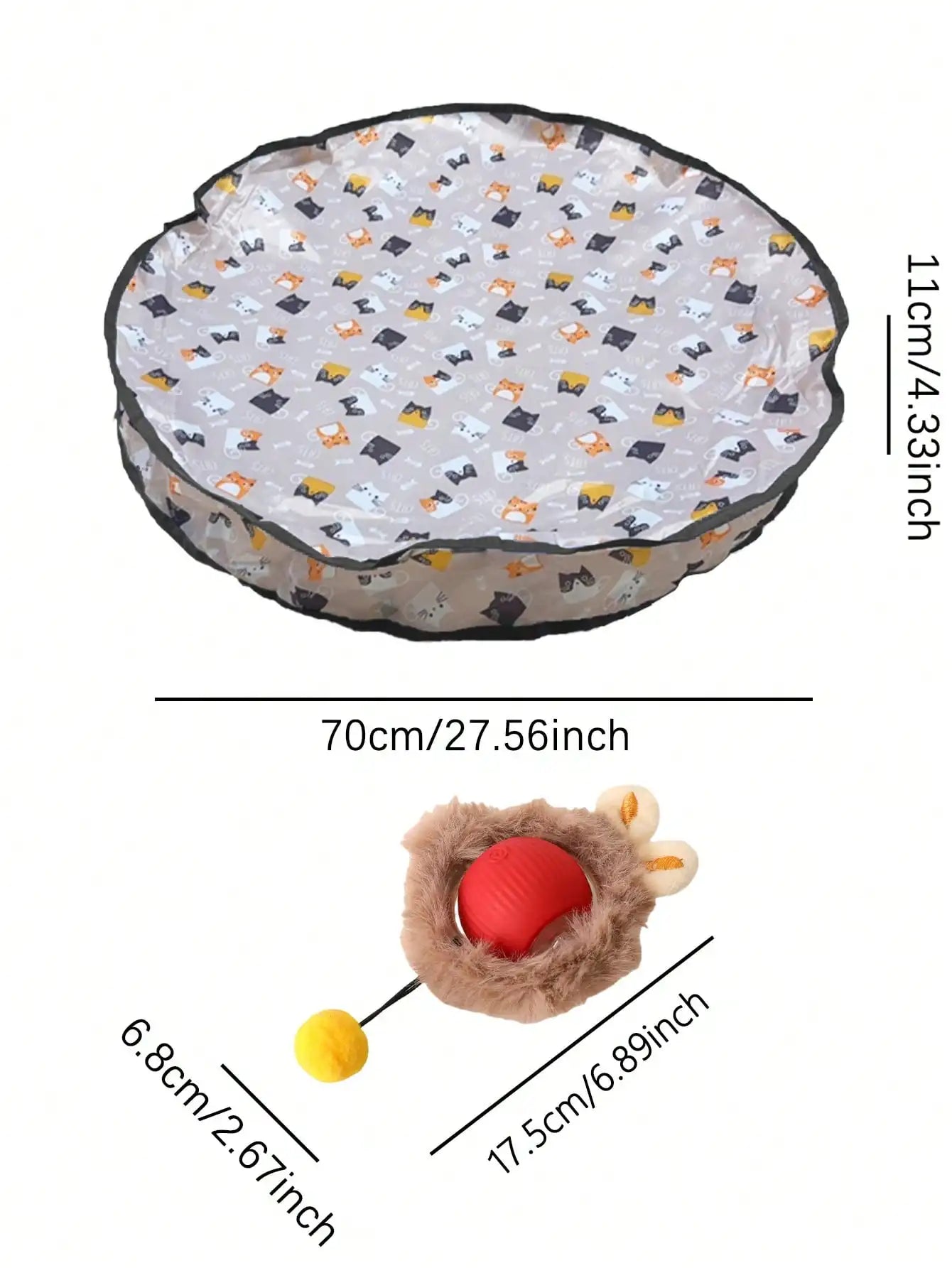 Electric Cat Toy Set With Charging Light