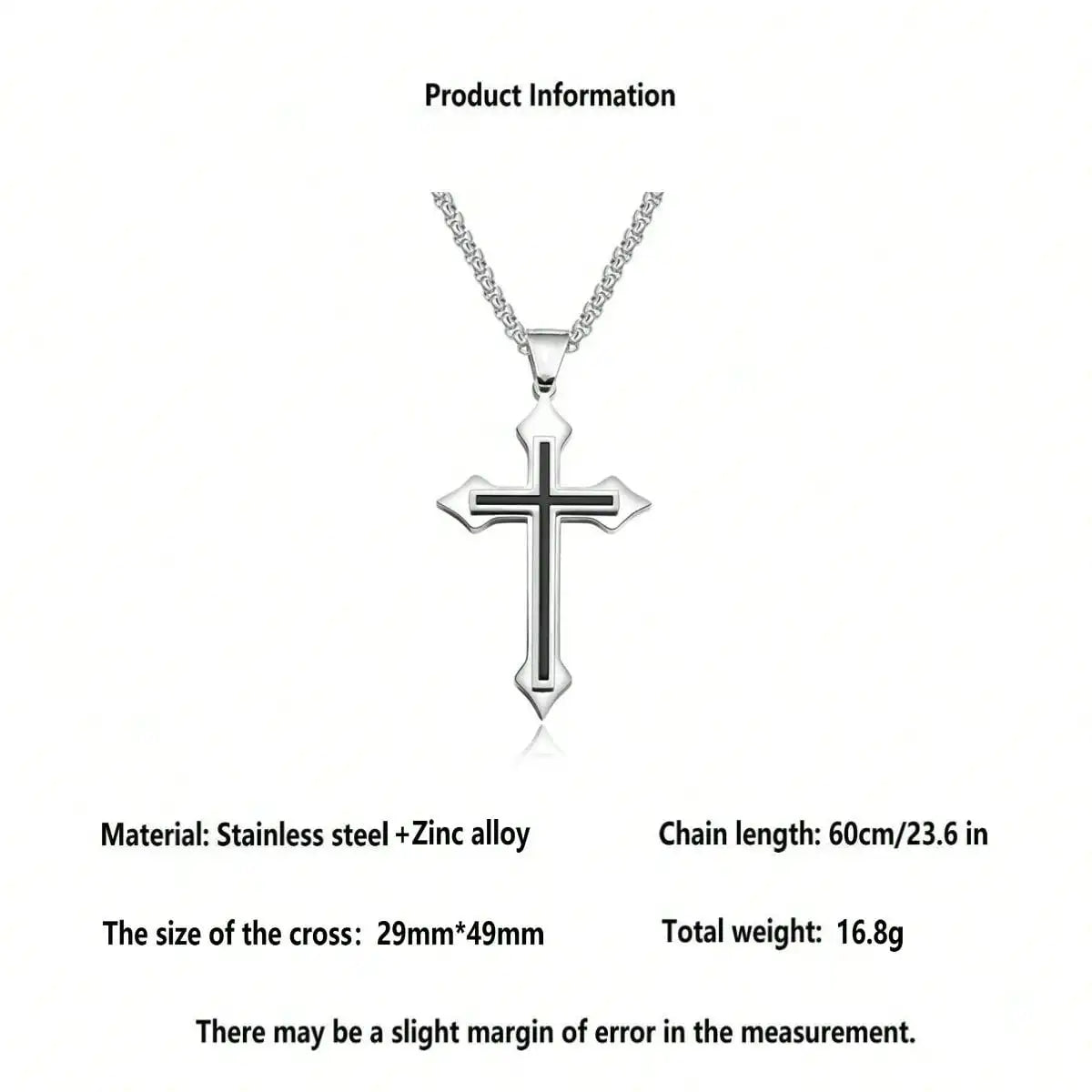Stainless Steel Unisex Pendant Necklace For Hoodies And Daily Use