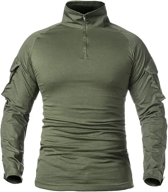 Men Cotton Long Sleeve Knit Sport Top For Daily Training