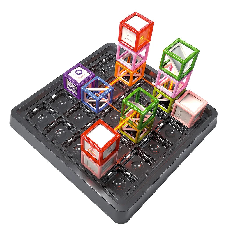 JIKEFUN STEM Laser Maze Educational Brain Teaser Logic Game