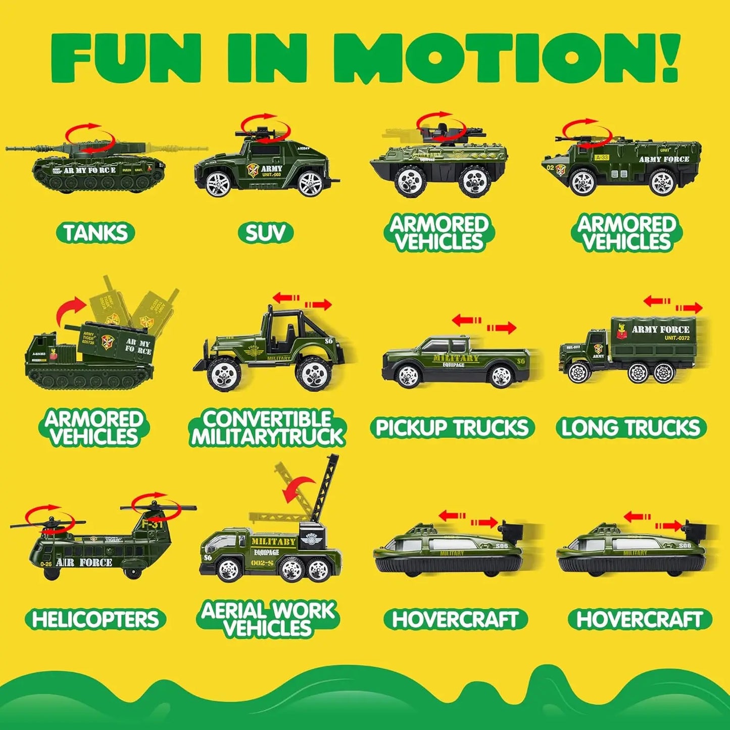 Joyfy Military Army Truck Toy Set Featuring Soldiers And Tanks