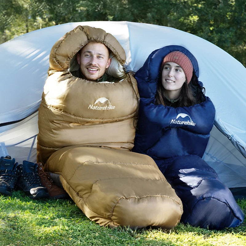 Naturehike Winter Warm Mummy Sleeping Bag For Adults Outdoor Camping