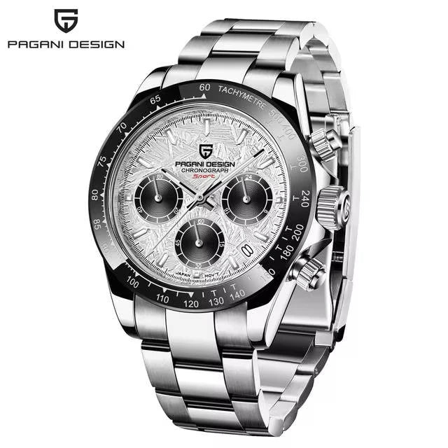 Pagani Design Men Quartz Chronograph Watch Stainless Steel