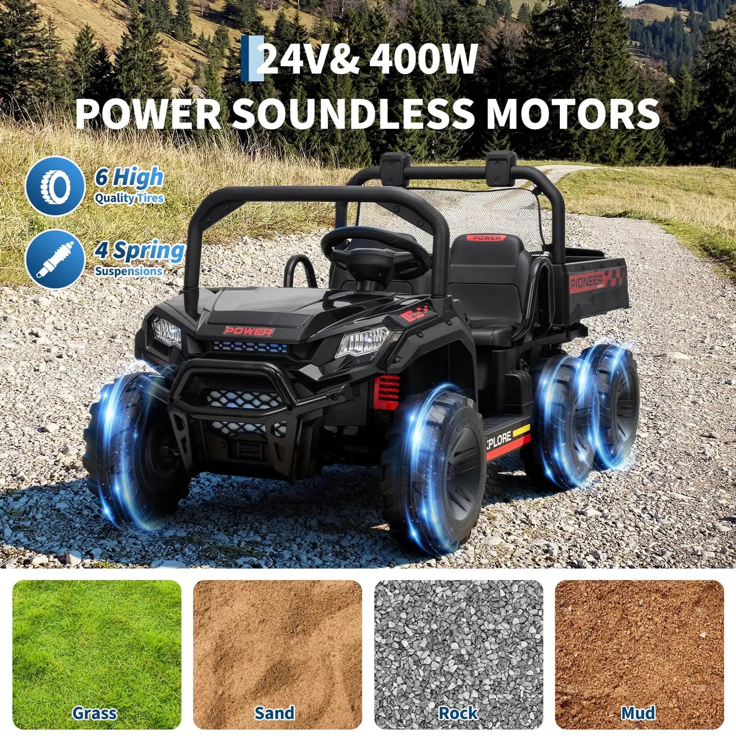 Kids Electric Ride On Dump Truck With Parental Remote