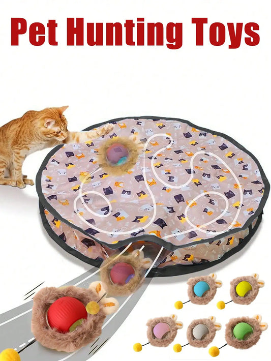 Electric Cat Toy Set With Charging Light