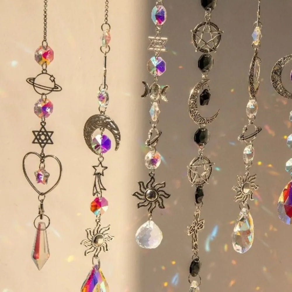 Crystal Rainbow Maker Sun Catcher Wind Chime Pendant