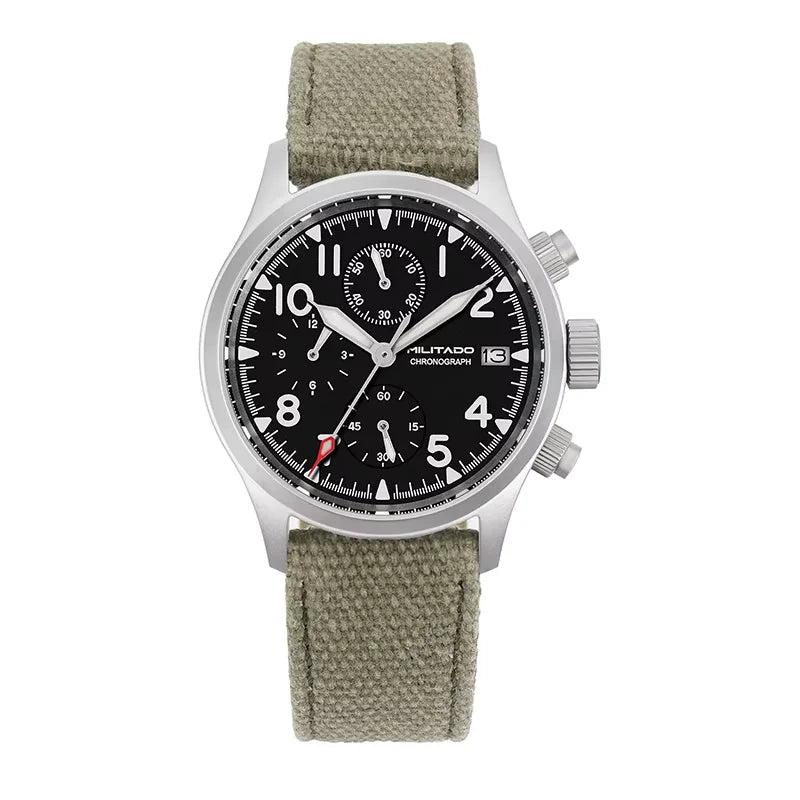 Militado Mens Sports Chronograph Watch With Luminous Markers