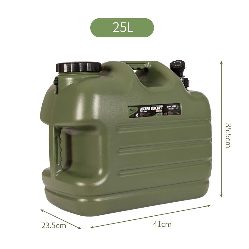 Collapsible Peva Water Tank Carrier With Spigot For Outdoor Camping