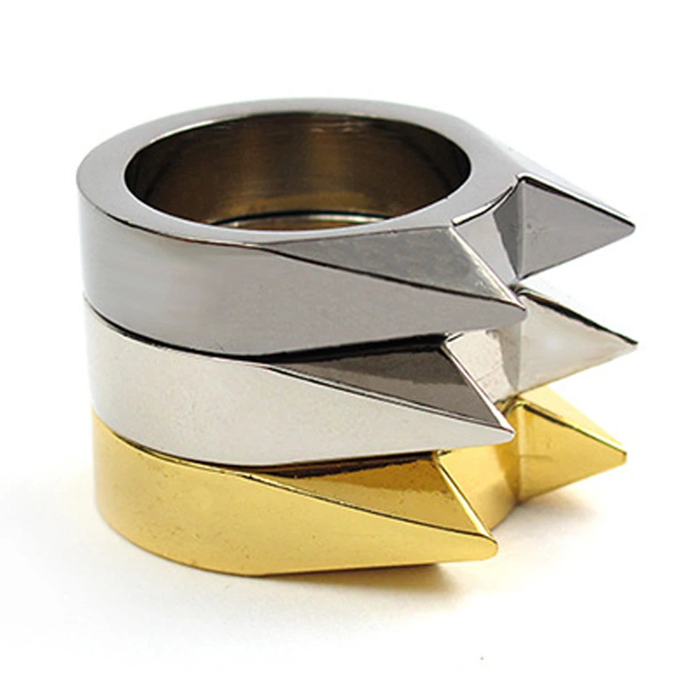 Aluminum Survival Safety Finger Ring For Window Breaking And Defense