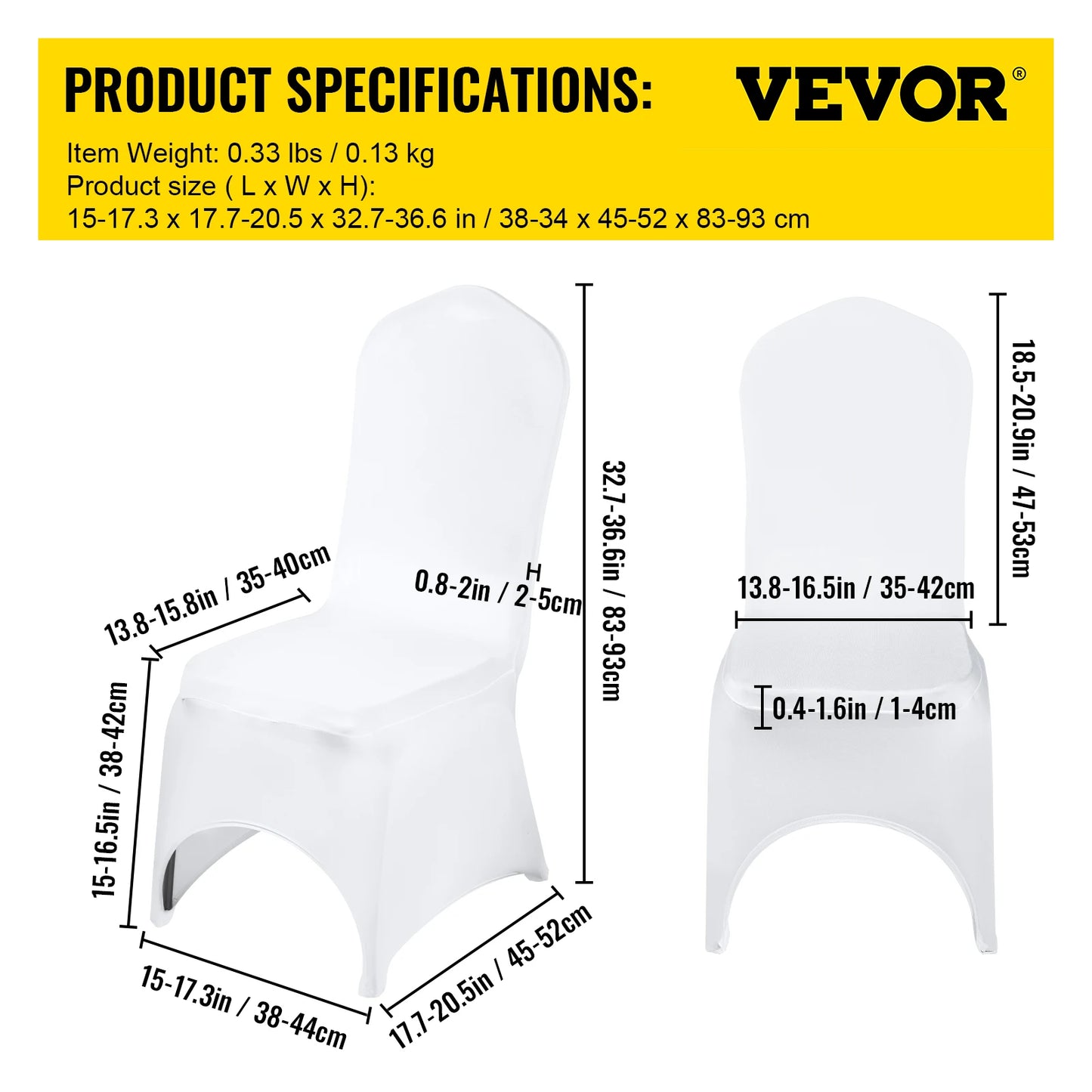 Spandex Polyester Banquet Chair Covers For Weddings And Events