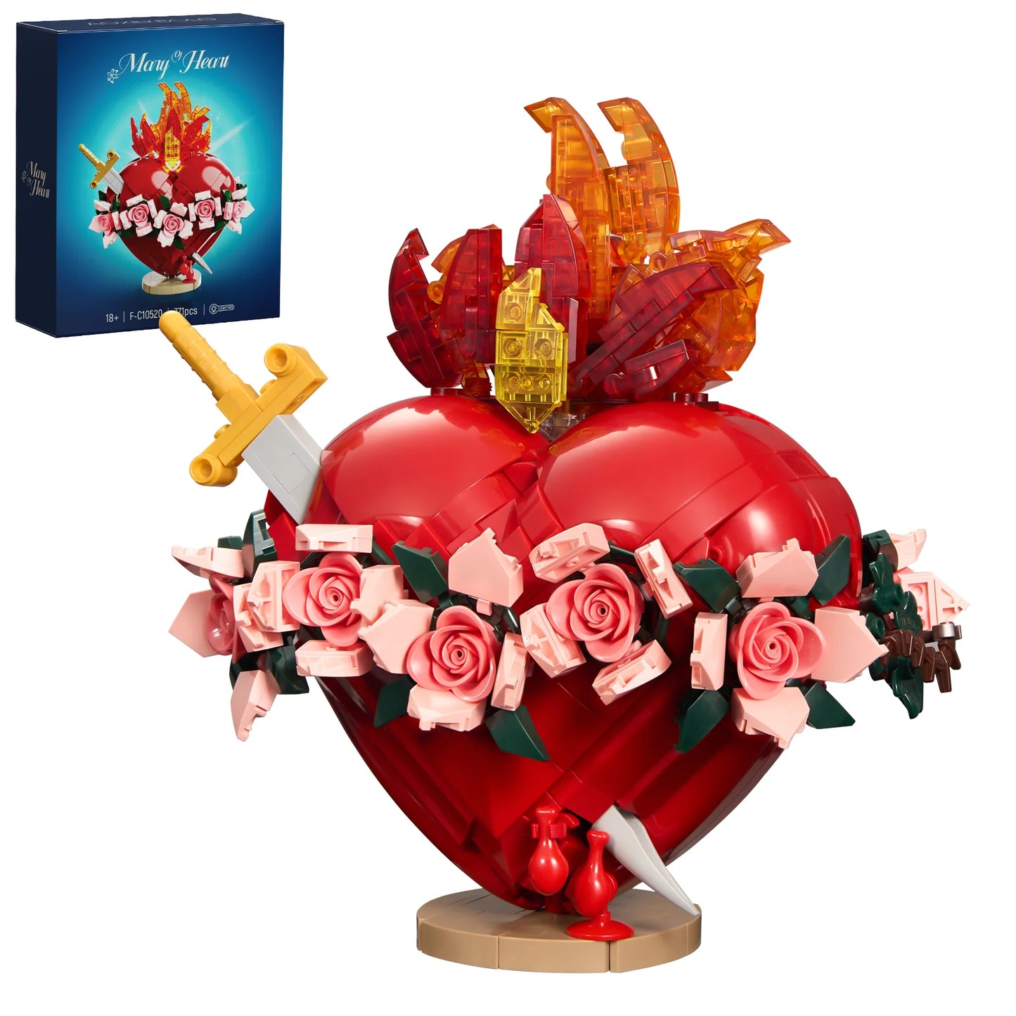 BuildMoc Sacred Heart Building Blocks Set With Led Light