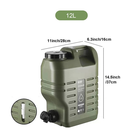 Collapsible Peva Water Tank Carrier With Spigot For Outdoor Camping