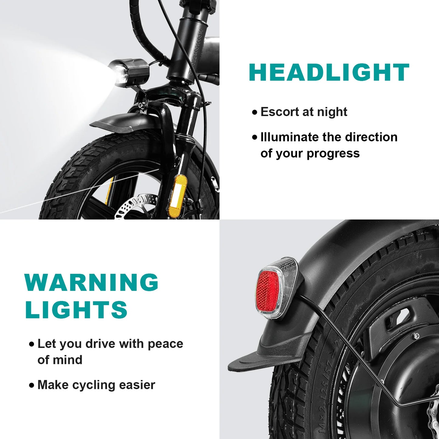 Terrosor 560W Folding Electric Bike With 48V Removable Battery