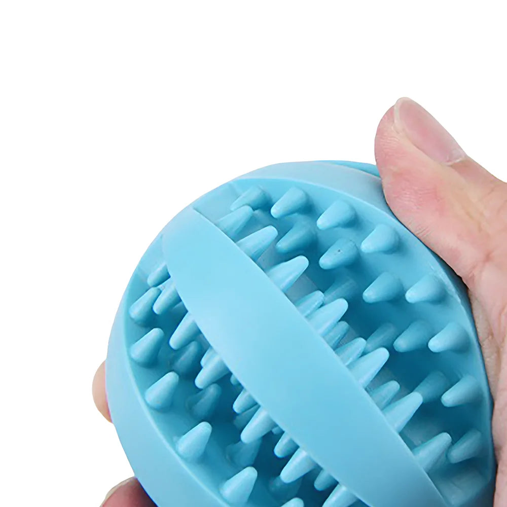 Cross Border Pet Dog Leakage Teething Rubber Ball Toy