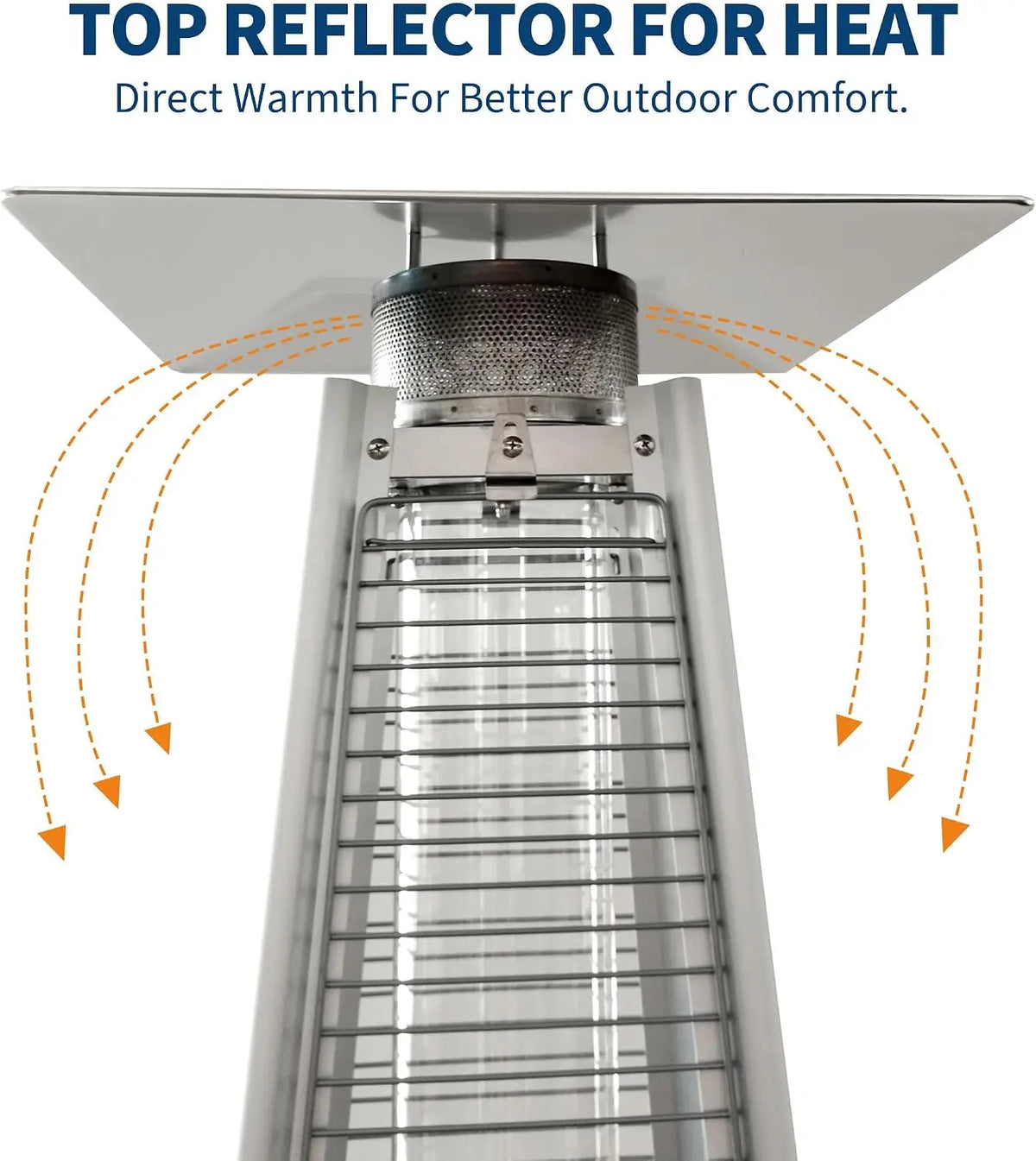 Propane Flame Tower Patio Heater for Outdoor Gatherings
