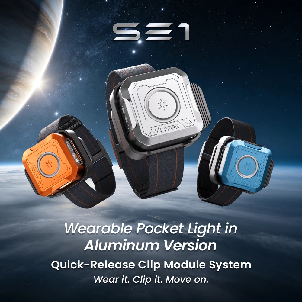Sofirn SE1 Rechargeable EDC Pocket Flashlight With Signal Ring