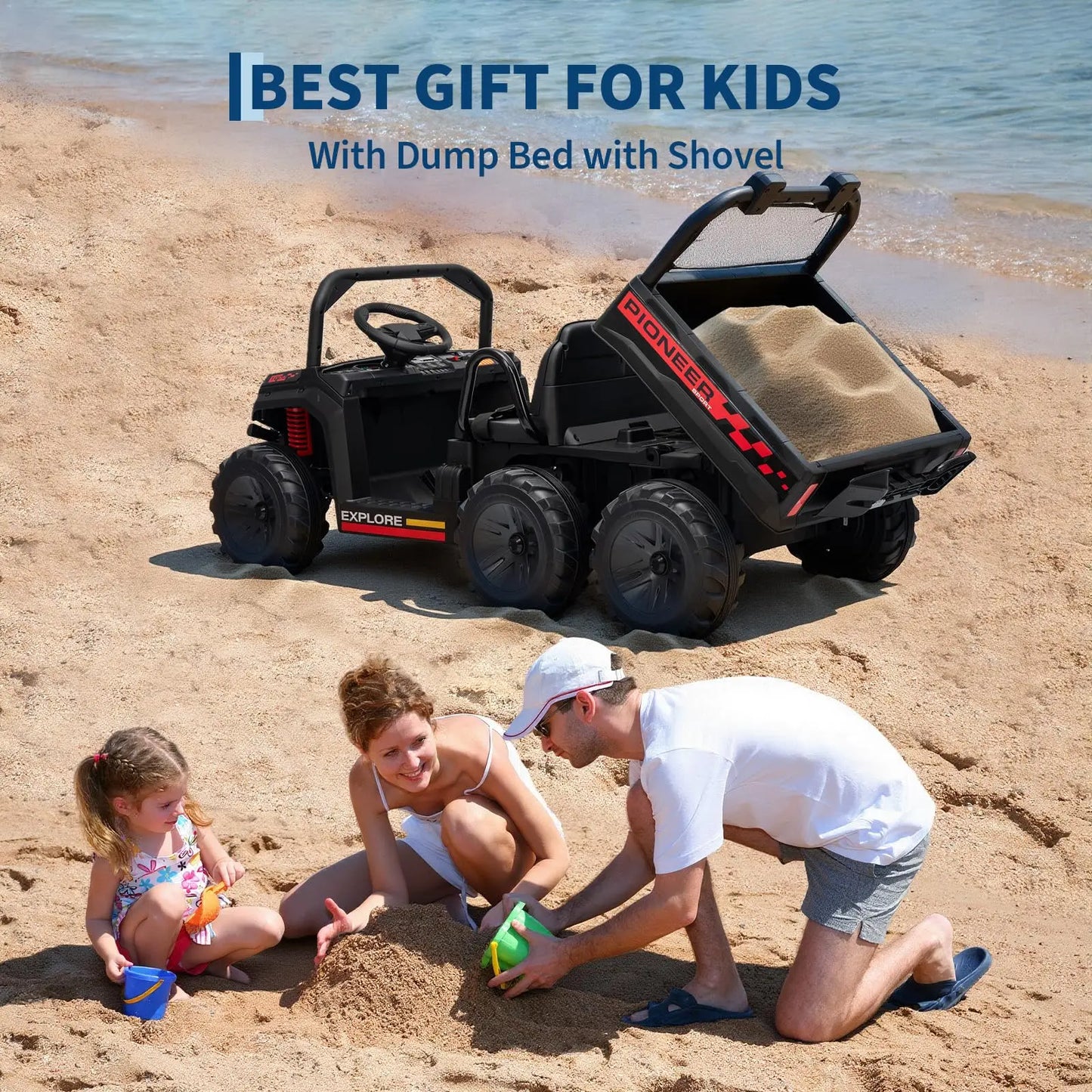 Kids Electric Ride On Dump Truck With Parental Remote