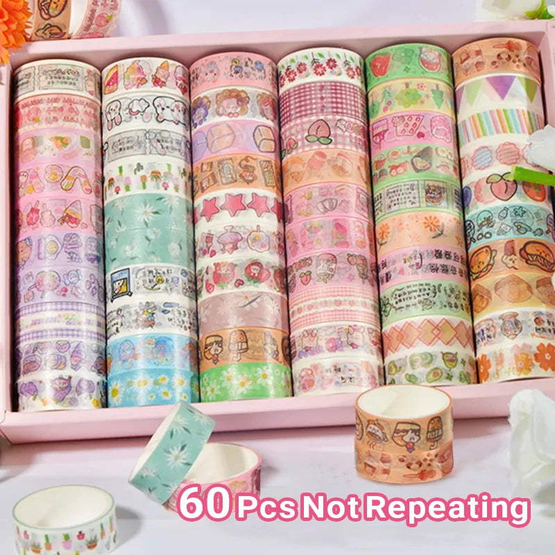 Decorative Washi Tape Rolls For Scrapbooking And Journaling Projects