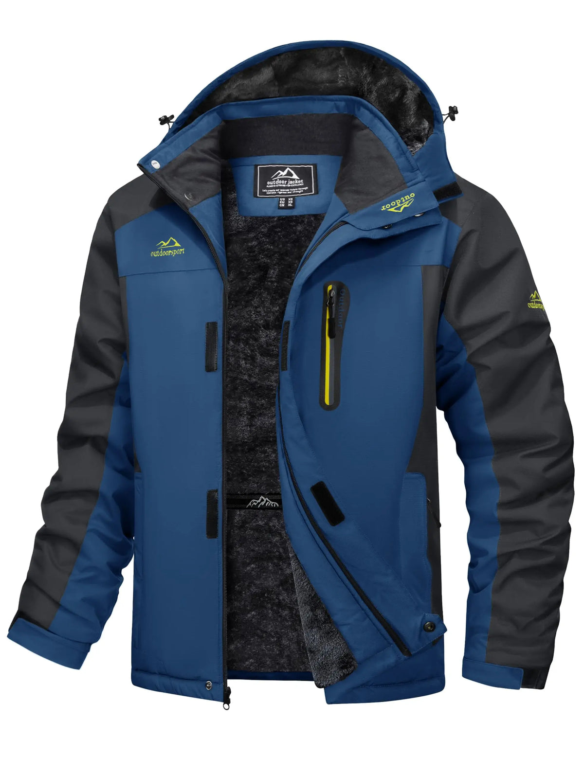 Cavva Men's Waterproof Fleece Lined Winter Parka With Removable Hood